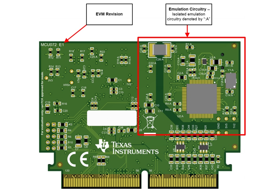 Texas Instruments TMS320F280025C ControlCARD-Evaluierungsmodul